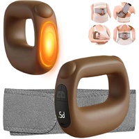 Portable Heated Fascia Ring Massager with 5-Speed Vibration & USB-C Charging – Deep Tissue Muscle Relief for Neck, Back, and Shoulders (Pink) | Other 