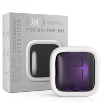 Portable UV-C Toothbrush Sterilizer with Auto-Disinfection & Heating – Magnetic Wall Mountable Brush Cover for Home and Travel (White) | Other Colors 