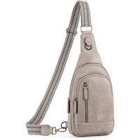 Grey Faux Leather Sling Bag: Unisex, Spacious, Reversible Crossbody for Aussies