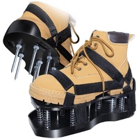 Lawn Aerator Shoes with Spring Base & Spikes: Adjustable Strap, Double-Layer Design for Healthy Lawns in Australian Gardens
