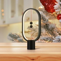 Silver Magnetic Balance LED Table Lamp: USB-Powered, Dimmable Eye-Care Light with Award-Winning Design for Australian Homes & Offices