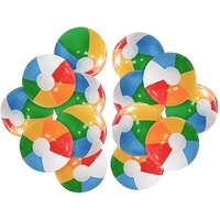 12'' Beach Ball for Kids: 14 Pack Beach Balls Bulk Inflatable Pool - Beach Balls Bulk Hawaiian Tropical Theme Christmas Party Decorations Favors Suppl