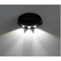 Solar Outdoor Wall Lights (4-Pack): IP44 Waterproof LED Sconces for Garden, Patio & Pathway Lighting（Warm light）