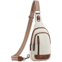 White Faux Leather Sling Bag: Unisex, Spacious, Reversible Crossbody for Aussies, Large Compartment