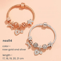 10 Styles Charm Bracelets Set: Colorful Alloy & Glass Beaded Bracelets,Buy 3 for Better Price(triple)