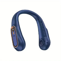 NNEOBA Neck Bladeless Fan Mini Portable-Blue