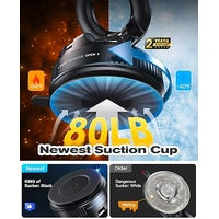 Suction Cup Phone Mount , 360° Adjustable Magnetic Car Phone Holder, Pocket Size Foldable Car Mount, Cell Phone Holders for Your Car for iPhone Series