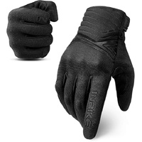 Breathable Mesh Motorcycle Gloves Touchscreen with TPR Palm Pad Hard Knuckle-Back-Small