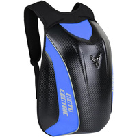 Motorcycle Backpack Waterproof Carbon Fiber-Blue