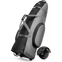 OutdoorMaster Padded Golf Club Travel Bag with Wheels, 900D Heavy Duty Oxford Waterproof -Alligators-Gray