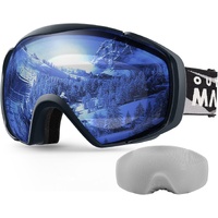 OutdoorMaster Ski Goggles with Cover Snowboard Snow Goggles OTG Anti-Fog -100% UV Protection-OM-18