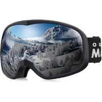 OutdoorMaster Owl Ski Goggles OTG, Snow Snowboard Goggles for Men Women Youth, Anti-Fog, 100% UV Protection-OM-72