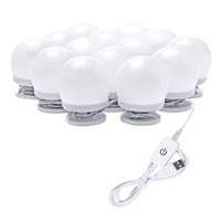 Hollywood LED Vanity Mirror Lights Kit, Dimmable Stick on USB Vanity Lights,Makeup Light Strip for for Bedroom, Dressing Room, Wedding, Party illumina