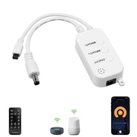 Smart WiFi Controller for Single Color Puck Lights, AIBOO Remote Control for LED Strip Lights, LED Neon Sign Compatible with Alexa & Google Assistant 