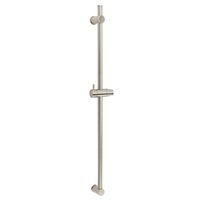 Solid Brass Brushed Nickel Long Sliding Rail Bar Swivel Handheld Shower Holder