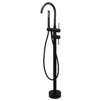 WELS Matt Black Bathtub Filler Free Standing Mixer Faucet Tap Spout HandHeld Set