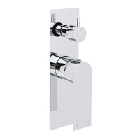 Watermark Chrome Square Shower Mixer Diverter Tap Valve For Shower Combo Spout