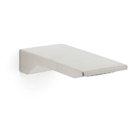 Brushed Nickel Square Cubic Shower Bathtub Waterfall Outlet Wall Mounted Spout