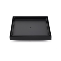 Watermark Matt Black Large 200mm Tile Insert Floor Drain Shower Grate 80mm Waste
