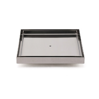 Bathroom Large Square 200x200mm Tile Insert Floor Drain Shower Grate 80mm Waste