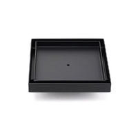 Matt Black 150x150mm Tile Insert Floor Drain Shower Grate 50mm Outlet Watermark