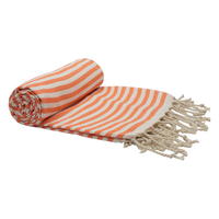 PORTSEA TURKISH COTTON TOWEL - CORAL