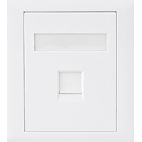 ASTROTEK CAT6 RJ45 Network Wall Face Plate Outlets 86x86mm 1 Port Socket Kit