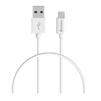 VERBATIM Charge & Sync USB-C Cable 1m - White USB C to USB A