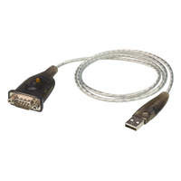 ATEN USB to RS232 converter with 1m cable， 921.6 Kbps Transfer Rate, Compatible with Windows, Mac, Linux