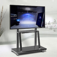 32-100 Heavy Duty TV Wall Mount with Shelf & Wheels