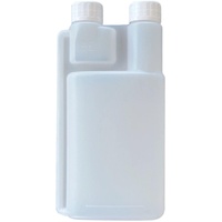 10-Pack 500ml Plastic Twin Chamber Bottles with Tamper Evident Caps