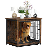 Medium Wooden Dog Crate Kennel 80.5x59x70cm End Table Nightstand