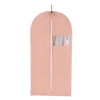 Pink Garment Bag 60x80cm Dustproof Dress Suit Coat Protector Cover