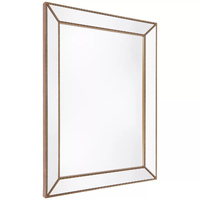 Zeta wall mirror large antique gold