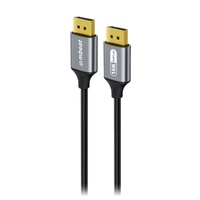 mbeat Tough Link 1.8m 16K DP to DP Cable - Space Grey