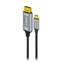 mbeat Tough Link 1.8m 16K USB-C to DP Cable - Space Grey