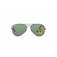 Aviator Classic Sunglasses in Black and Green