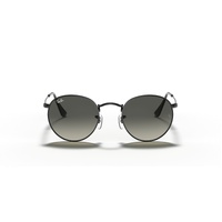 Round Flat Grey Gradient Lenses Sunglasses