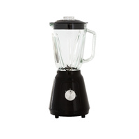 500W Glass Blender with Two Adjustable Speeds 1.5L - Black