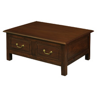Tasmania 4 Drawer Straight Leg Coffee Table (Mahogany)