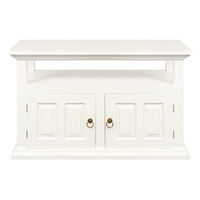 Tasmania 2 Door TV Stand (White)