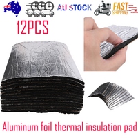 12PCS Car Engine Bay Bonnet Sound Deadener Noise Insulation Foam Proofing Heat