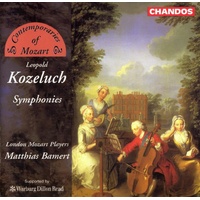 Kozeluch:Symphonies - Bamert: London Mozart Players Cd Album