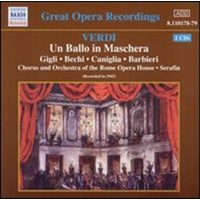 Verdi Un Balloin Maschera - Gigli: Serafin: Rome Opera Hous Cd Album