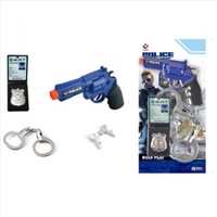 Police Force Gun, Cuffs & Badge Set
