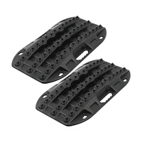X-BULL Mini Recovery Tracks Traction Boards Sand Mud Snow 4WD 4x4 Vehicle 1 Pair Black