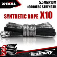 X-BULL Synthetic Dyneem Rope 5.5MM x 13M SK75 Car Tow Recovery Winch Cable Line