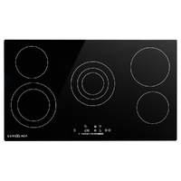 EuroChef 90cm 5 Zone Ceramic Cooktop, 8900W Electric, FlexiZone Adjustable Size Hobs, Touch Controls