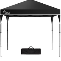 RED TRACK 3x3m Ultra Compact Folding Gazebo, Carry bag, Portable Outdoor Popup Marquee for Camping Beach, Black
