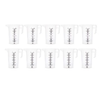 10x 3L Measuring Jug Heavy Duty Clear Plastic Propylene Food Grade BPA 5 Pro-Jug